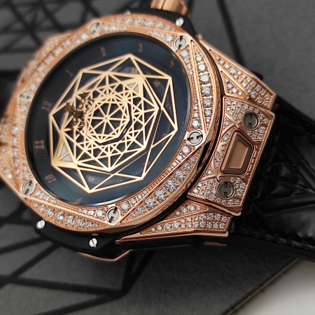 Hublot Big Bang Sang Bleu King Gold Pave 39 mm 465.OS.1118.VR.1704.MXM18