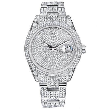 Rolex Datejust II Diamonds Full Pave Tuning 41 mm 126300 CUSTOM