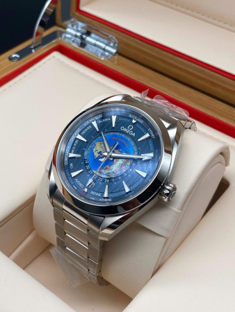 Omega Seamaster Aqua Terra 150M Co-Axial Master Chronometer GMT Worldtimer 43 mm 220.10.43.22.03.001