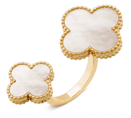 Кольцо на два пальца Van Cleef & Arpels Magic Alhambra VCARN05500