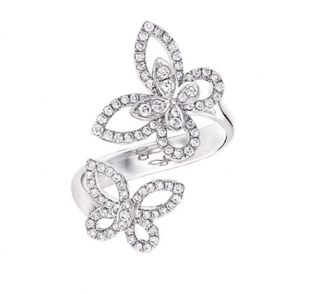 Кольцо Graff Double Butterfly Silhouette Diamond Ring RGR 789