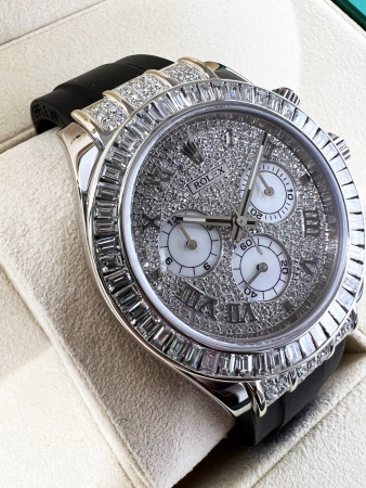 Rolex Cosmograph Daytona Pave Diamond Dial 40 mm 116519 CUSTOM
