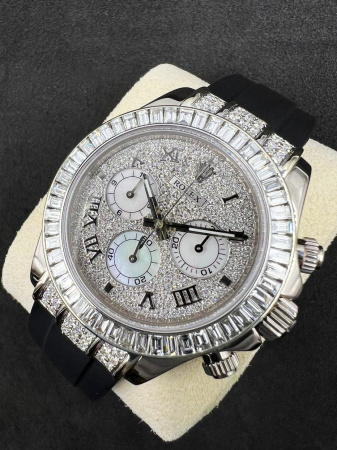 Rolex Cosmograph Daytona Pave Diamond Dial 40 mm 116519 CUSTOM