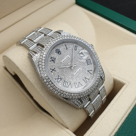 Rolex Datejust II Diamonds Full Pave Tuning 41 mm 126300 CUSTOM