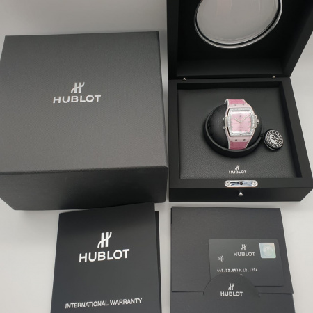 Hublot Spirit of Big Bang Pink Ceramic Titanium Diamonds 39 mm 665.RN.891P.LR.1204
