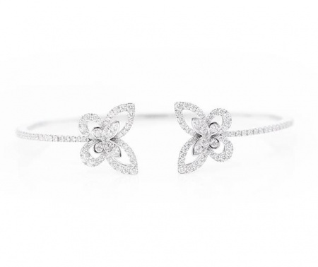 Браслет Graff Double Butterfly Silhouette Diamond Bangle RGB 499