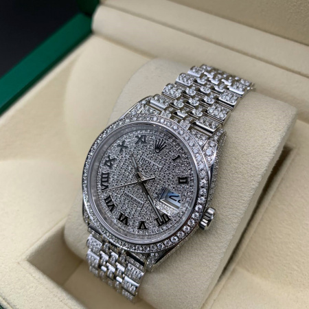 Rolex Datejust Diamonds Full Pave Tuning 36 mm 126200 CUSTOM