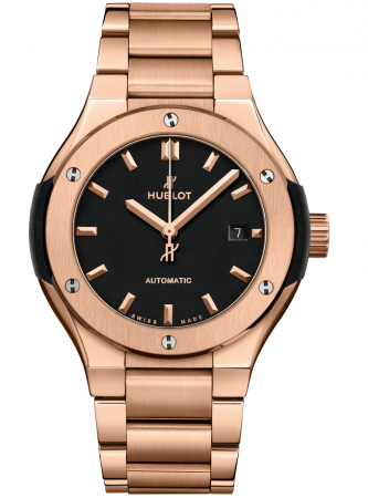 Hublot Classic Fusion King Gold Bracelet 33 mm 585.OX.1180.OX