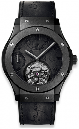 Hublot Classic Fusion Tourbillon Berluti Scritto All Black