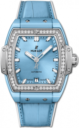 Hublot Spirit of Big Bang Light Blue Ceramic Titanium Diamonds 39 mm 665.EN.891L.LR.1204
