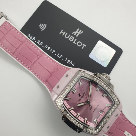 Hublot Spirit of Big Bang Pink Ceramic Titanium Diamonds 39 mm 665.RN.891P.LR.1204