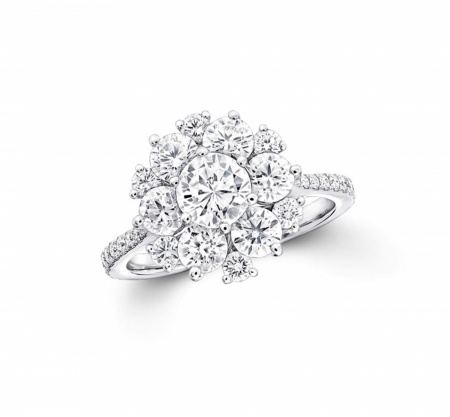 Кольцо Classic Graff Round Diamond Cluster Ring RGR 742