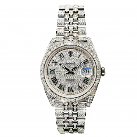 Rolex Datejust II Diamonds Full Pave Tuning 41 mm 126300 CUSTOM