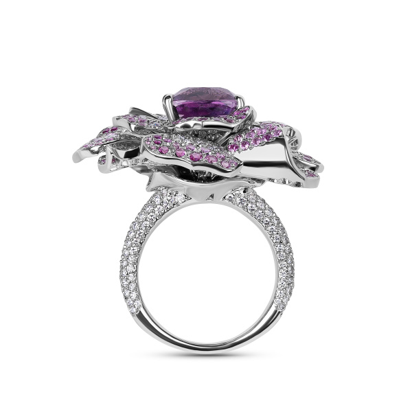 Кольцо Tiffany & Co. Flower Pink Sapphire and Diamond Ring