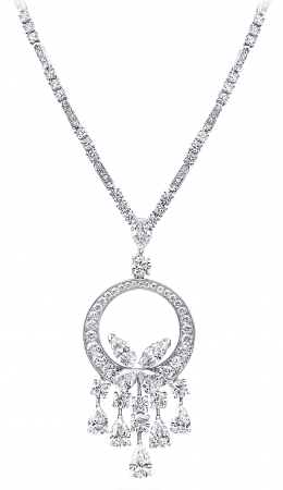 Колье Graff Classic Butterfly Chandelier Necklace RGN168