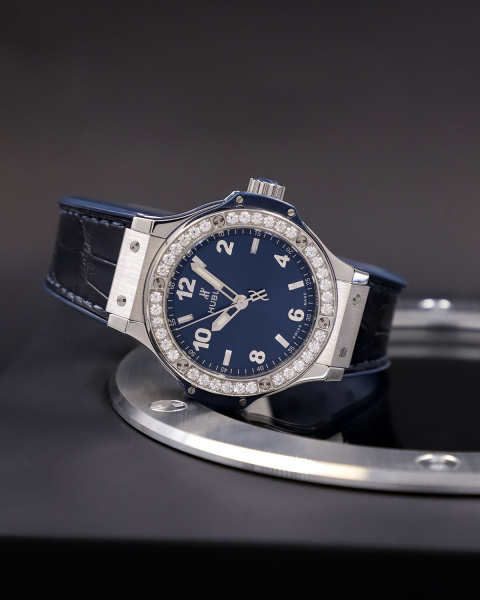 Hublot Big Bang Steel Blue Diamonds 38 mm 361.SX.7170.LR.1204