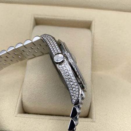 Rolex Datejust Diamonds Full Pave Tuning 36 mm 126200 CUSTOM