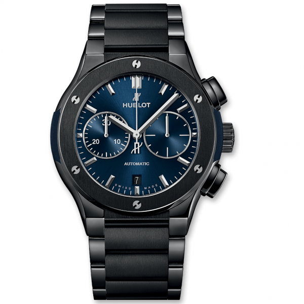 Hublot Classic Fusion Chronograph Ceramic Blue Bracelet 45mm