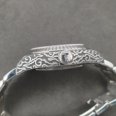 Rolex Oyster Milgauss Japan Masks 40 mm 116400 Hand-Engraved CUSTOM