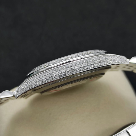 Rolex Datejust II Diamonds Full Pave Tuning 41 mm 126300 CUSTOM