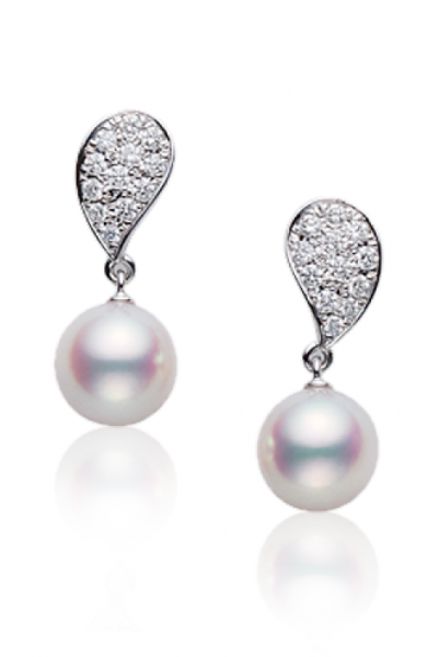 Серьги Mikimoto Classic Pearl PE982DW