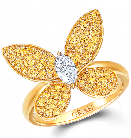 Кольцо Graff Pavé Butterfly Ring