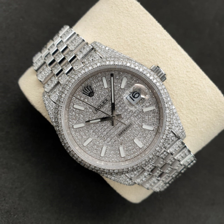 Rolex Datejust Diamonds Full Pave Tuning 36 mm 126200 CUSTOM