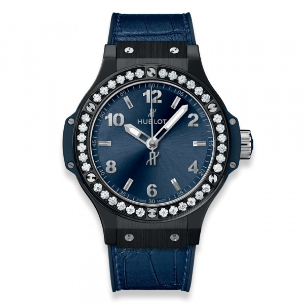 Hublot Big Bang Ceramic Blue Diamonds 38mm