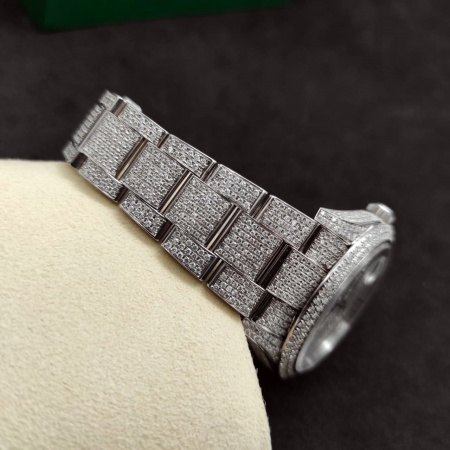 Rolex Datejust II Diamonds Full Pave Tuning 41 mm 126300 CUSTOM