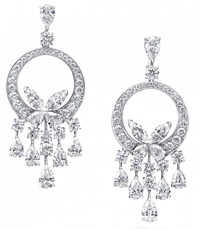 Серьги Graff Classic Butterfly Chandelier Earrings RGE 393