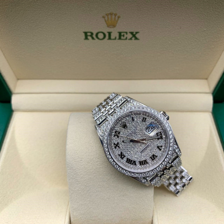 Rolex Datejust Diamonds Full Pave Tuning 36 mm 126200 CUSTOM