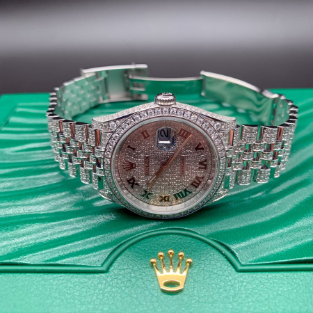 Rolex Datejust Diamonds Full Pave Tuning 36 mm 126200 CUSTOM