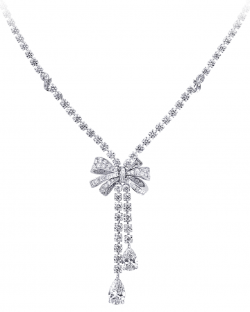 Колье Graff Bow Pear Drop Necklace
