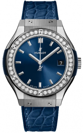 Hublot Classic Fusion Titanium Blue 33 mm 581.NX.7170.LR.1104