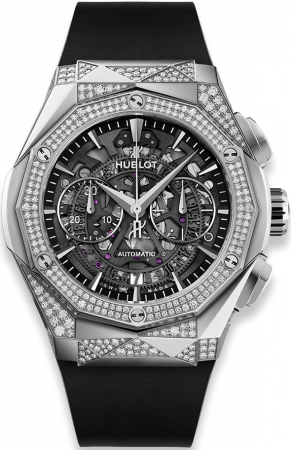 Hublot Classic Fusion Aerofusion Chronograph Orlinski Titanium Alternative Pave 45 mm 525.NX.0170.RX.1804.ORL18