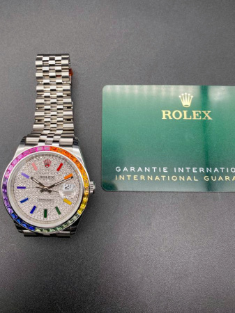 Rolex Datejust Rainbow Pave Tuning 36 mm 126200 CUSTOM