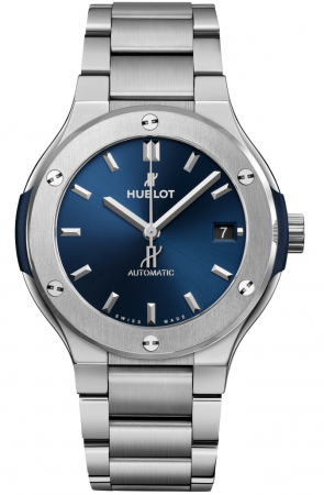 Hublot Classic Fusion Titanium Blue Bracelet 42 mm 548.NX.7170.NX