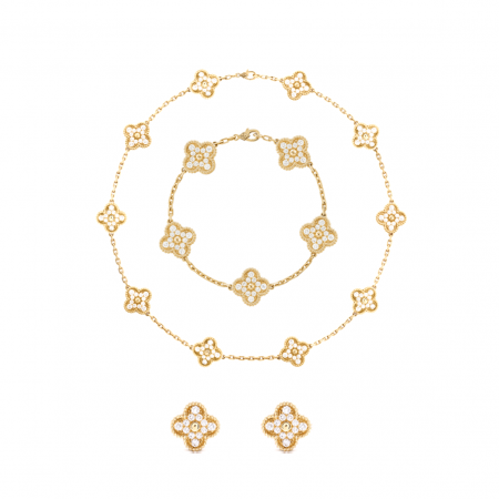 Комплект Van Cleef & Arpels Vintage Alhambra VCARA42300 VCARA44700 VCARA41400