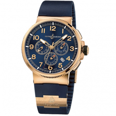 Ulysse Nardin Marine Chronograph Manufacture Voyage Bleu 43 mm 1506-150LE-3/63-VB