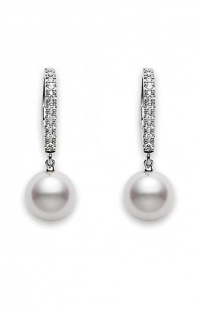 Серьги Mikimoto Classic Akoya Pearl PEL1008DW
