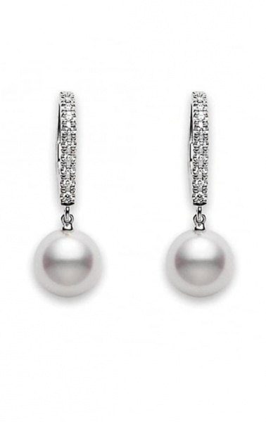 Серьги Mikimoto Classic Akoya Pearl PEL1008DW