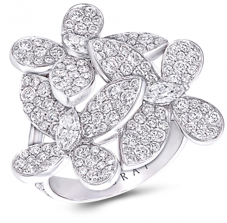 Кольцо Graff Triple Pavé Butterfly Ring