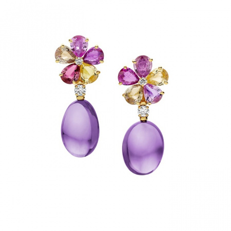 Серьги Bvlgari Sapphire Flower OR855956