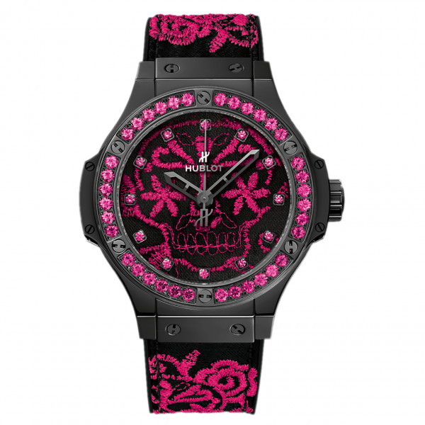 Hublot Big Bang Broderie Sugar Skull Fluo Hot Pink