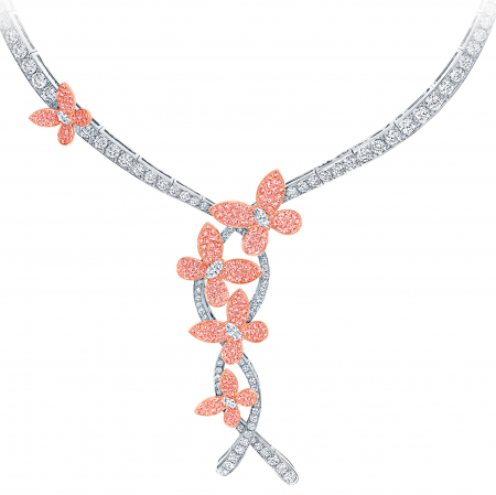 Колье Graff Triple Pavé Butterfly Necklace
