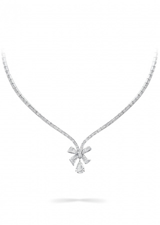 Колье Graff Bow Baguette Cut Diamond Necklace RGN 584