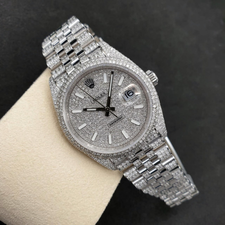 Rolex Datejust Diamonds Full Pave Tuning 36 mm 126200 CUSTOM
