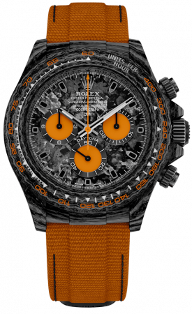 Rolex DiW Daytona Cosmograph All Carbon Orange Edition CUSTOM