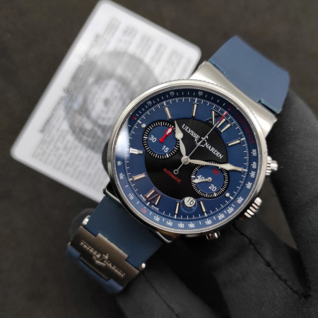 Ulysse Nardin Maxi Marine Chronograph 41 mm 353-66-3/323